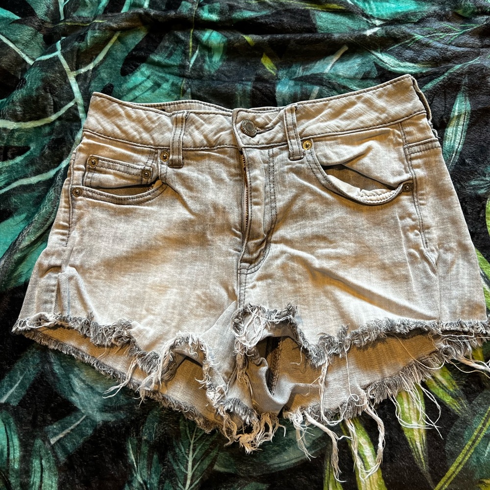 American Eagle Grey Jean Shorts